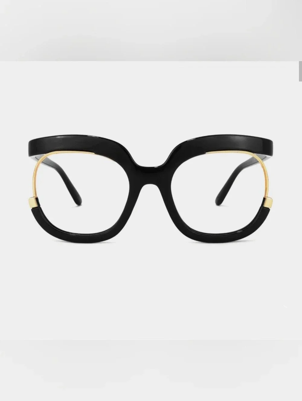 NEW Red Oversize Round Fashion Glasses
